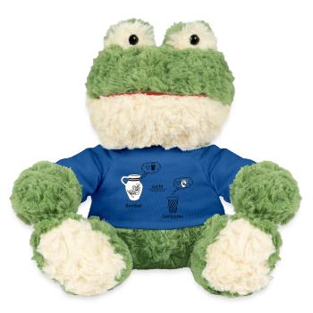 Denkblasen <3 #Bembel #trifft #Schoppe - MiniFeet® Frosch Torge - Königsblau - Vorne