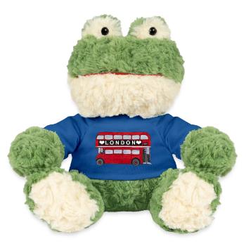 Londres Red Bus Double Decker Angleterre Ville touristique - Grenouille Torge MiniFeet® - bleu roi - Devant
