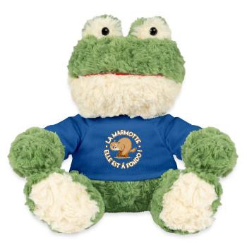 Groundhog cycling at full throttle - MiniFeet® Frog Torge - royal blue - Front