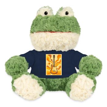 Psychedelic Retro Guitar with Vibrant Seventies  - MiniFeet® Frog Torge - french navy - Front