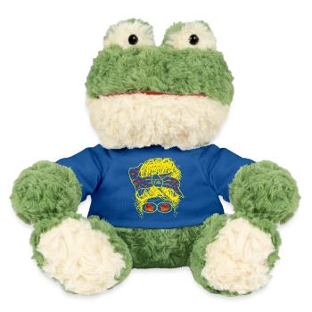 messy hair in autumn - MiniFeet® Frog Torge - royal blue - Front
