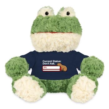 Capybara Fatigué Batterie Vide Humour - Grenouille Torge MiniFeet® - bleu marine - Devant