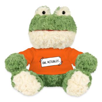 Loge de nerd pour coller des notes - Grenouille Torge MiniFeet® - orange doré - Devant