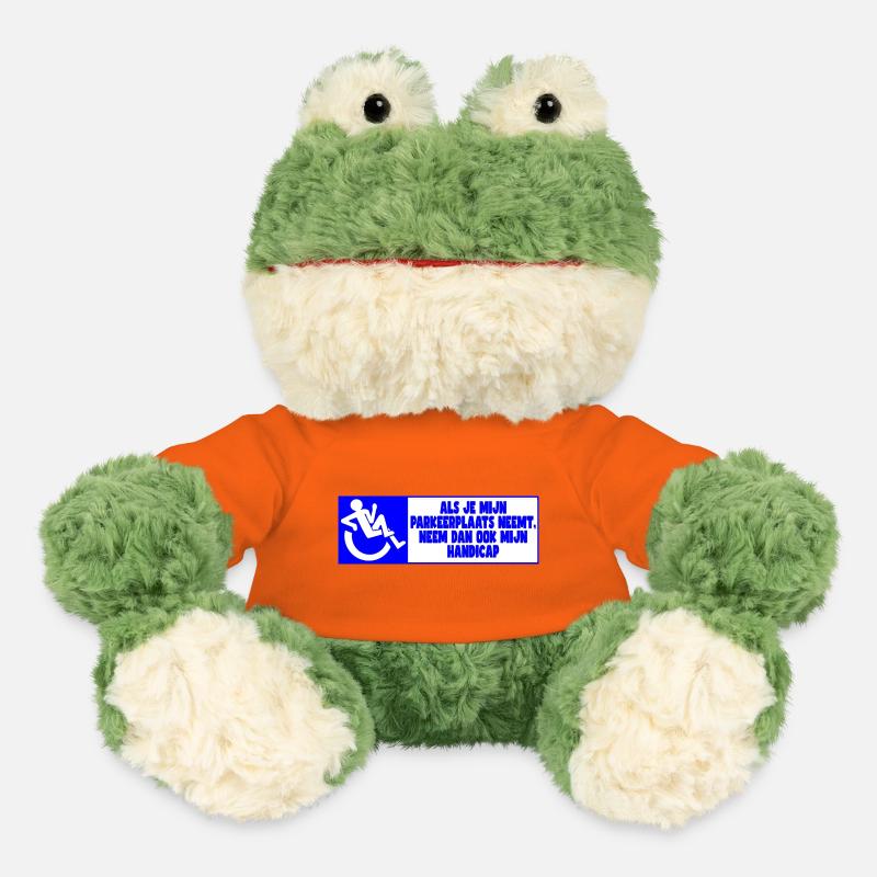 My parking space, therefore also my handicap! - MiniFeet® Frog Torge - golden orange