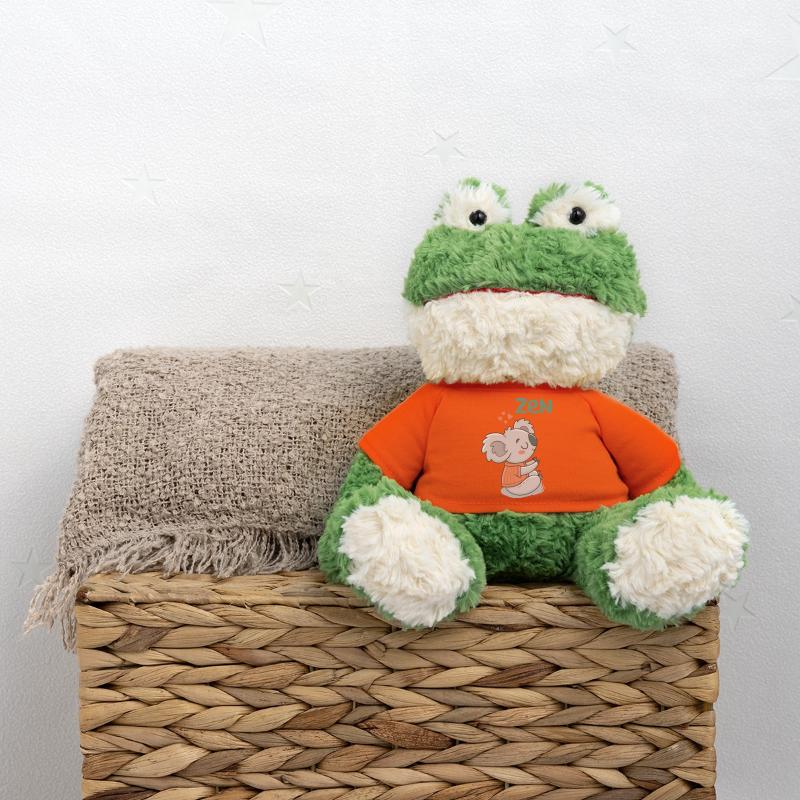 Koala Zen en Pullover Orange Grenouille Torge MiniFeet®