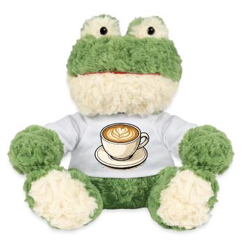 Kaffeeherz Latte Kunst - MiniFeet® Frosch Torge - Goldorange - Vorne