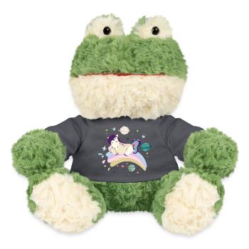Cosmic Dream Einhorn auf Regenbogen - MiniFeet® Frosch Torge - Goldorange - Vorne