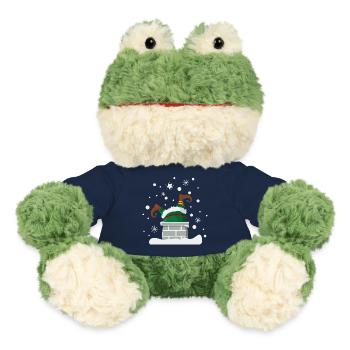 Elf im Kamin Weihnachtshumor - MiniFeet® Frosch Torge - French Navy - Vorne