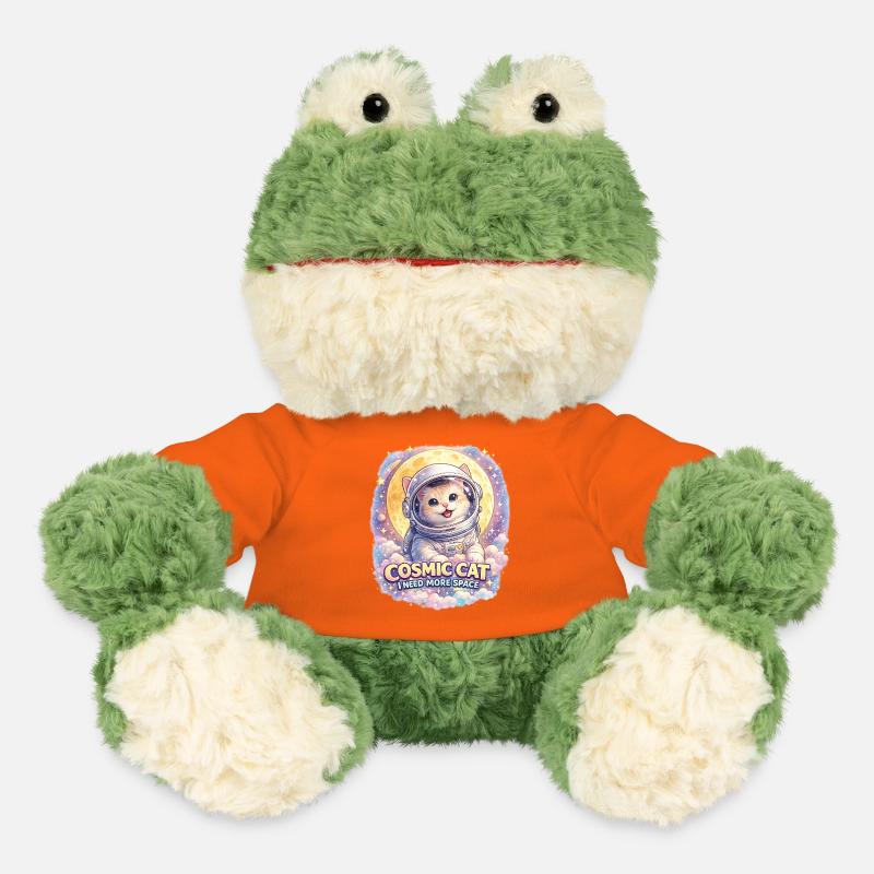 Cosmic Cat - Chat mignon dans l’espace - Grenouille Torge MiniFeet® - orange doré