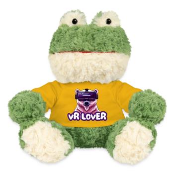 VR Bär mit Virtual Reality Brille - MiniFeet® Frosch Torge - Sonnengelb - Vorne