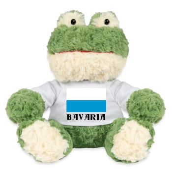 Horizontal White-Blue-Black Line - MiniFeet® Frog Torge - sun yellow - Front