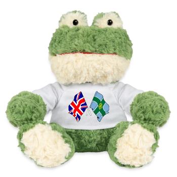 Derbyshire & Great Britain - MiniFeet® Frog Torge - sun yellow - Front