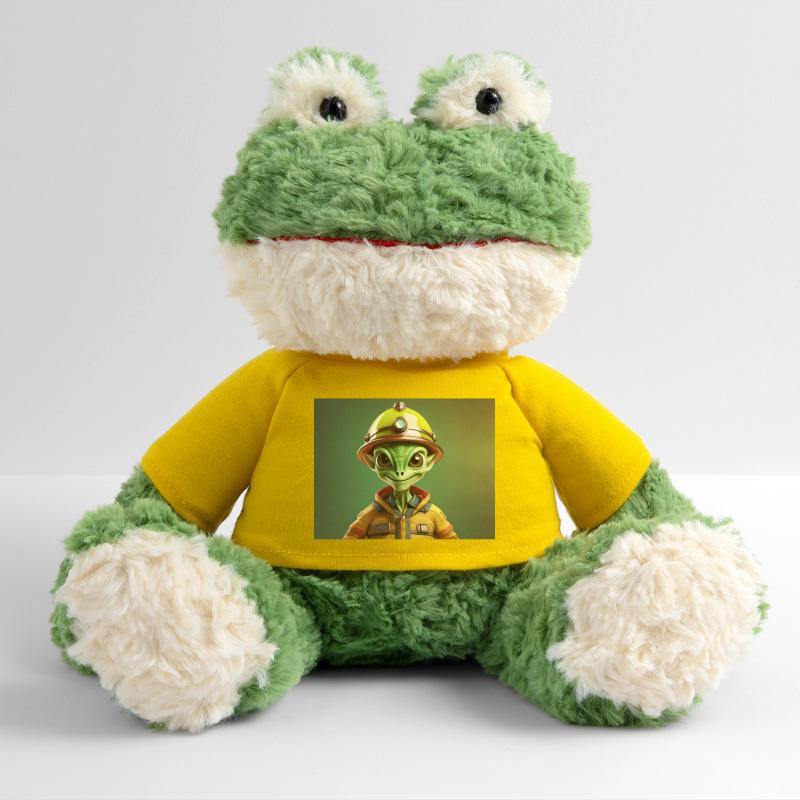 mignon petit pompier extraterrestre rétro rétro vert Grenouille Torge MiniFeet®
