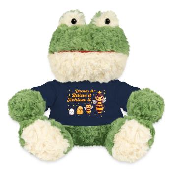 Bienenkönigin Mädchen Motivation Schultraum - MiniFeet® Frosch Torge - French Navy - Vorne