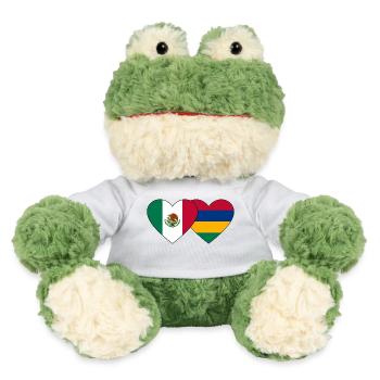 Mexico Mauritius Flag Heart - MiniFeet® Frog Torge - sun yellow - Front