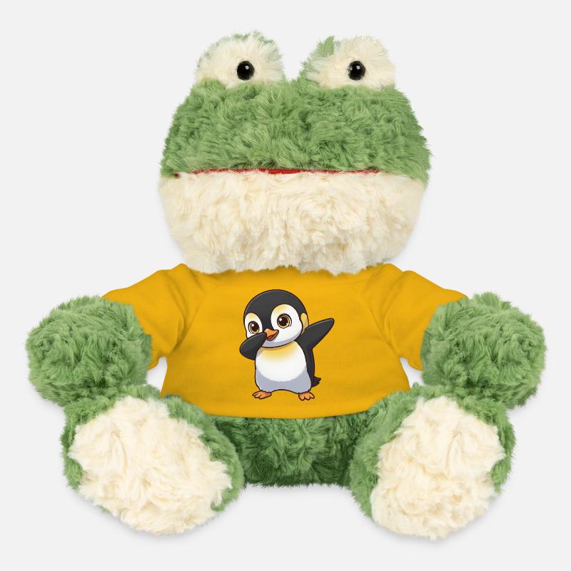 Ami cartoon Cool Penguin Dab Dab - Grenouille Torge MiniFeet® - jaune soleil