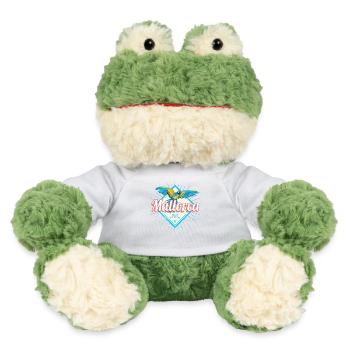 Mallorca Insel der Balearen Retro Papagei Souvenir - MiniFeet® Frosch Torge - Sonnengelb - Vorne