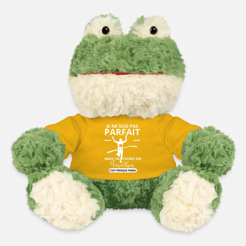 Not Perfect Marathon Humor Running Marathon Runner - Grenouille Torge MiniFeet® - jaune soleil