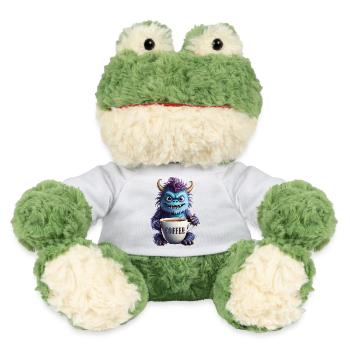 Kaffeemonster  - Koffein Zombie - Morgenmuffel - MiniFeet® Frosch Torge - Sonnengelb - Vorne