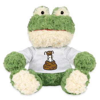 Funny caterpillar shit poop pile pile disgust poop - MiniFeet® Frog Torge - sun yellow - Front