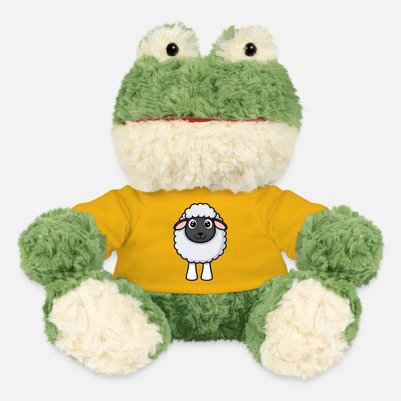 Shaggy Sheep Cuddle Design - MiniFeet® Frog Torge - sun yellow