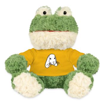 Hase Kaninchen Häschen Nagetier Kleintier niedlich - MiniFeet® Frosch Torge - Sonnengelb - Vorne