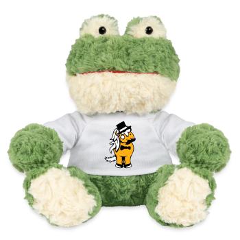 Pferd Sir Herr reich Monokel Brille Zylinder Hut - MiniFeet® Frosch Torge - Sonnengelb - Vorne