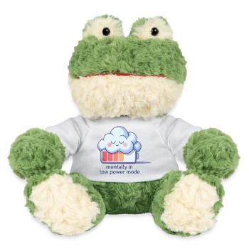 Digital Humor – Mentally in Low Power Mode - MiniFeet® Frog Torge - sun yellow - Front