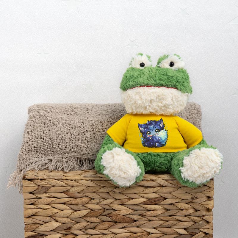 Blauer Eisfuchs Chibi-Design MiniFeet® Frosch Torge