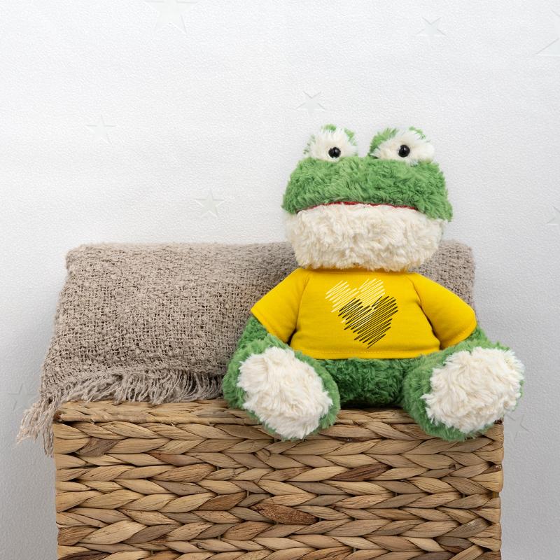 Two Hearts Scribble MiniFeet® Frog Torge