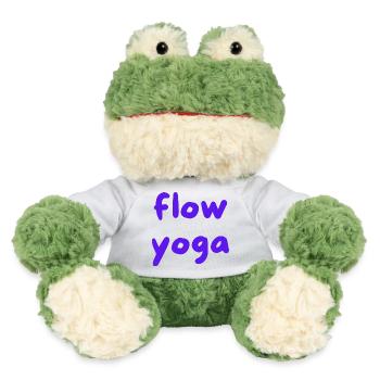 Flow Yoga Hand Lettering Purple - MiniFeet® Frog Torge - sun yellow - Front