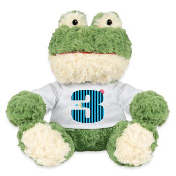 BLUE PEN THREE NUMBER 3 THIRD GRADERS - MiniFeet® Frog Torge - sun yellow - Front