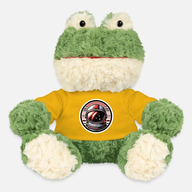 "Visière des Étoiles" - Insigne de Casque Spatial - Grenouille Torge MiniFeet® - jaune soleil