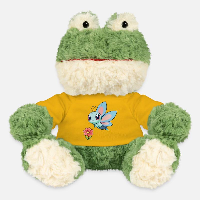 Baby Bunte Libelle In Der Nähe Einer Blume - MiniFeet® Frosch Torge - Sonnengelb