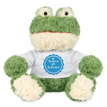 Tu as tout ce qu’il faut, tu es stupide – un dicton sarcastique - Grenouille Torge MiniFeet® - jaune soleil - Devant
