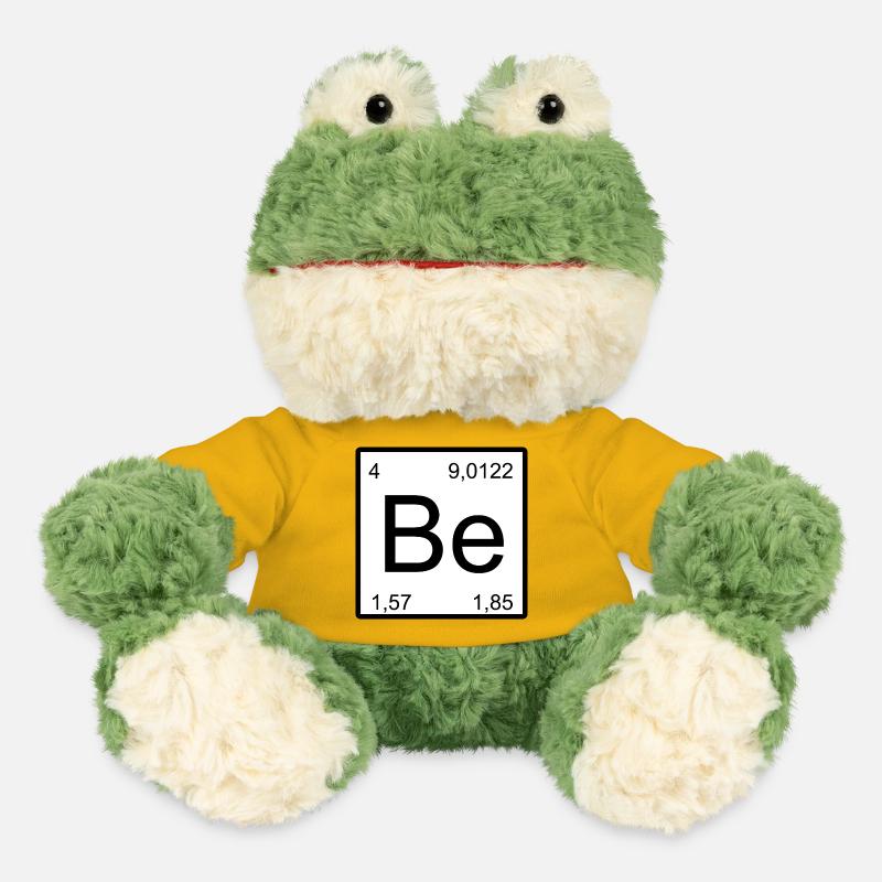 Be Element Style: Periodic Table Pattern Beryllium - MiniFeet® Frog Torge - sun yellow