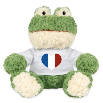French Flag Heart - MiniFeet® Frog Torge - sun yellow - Front
