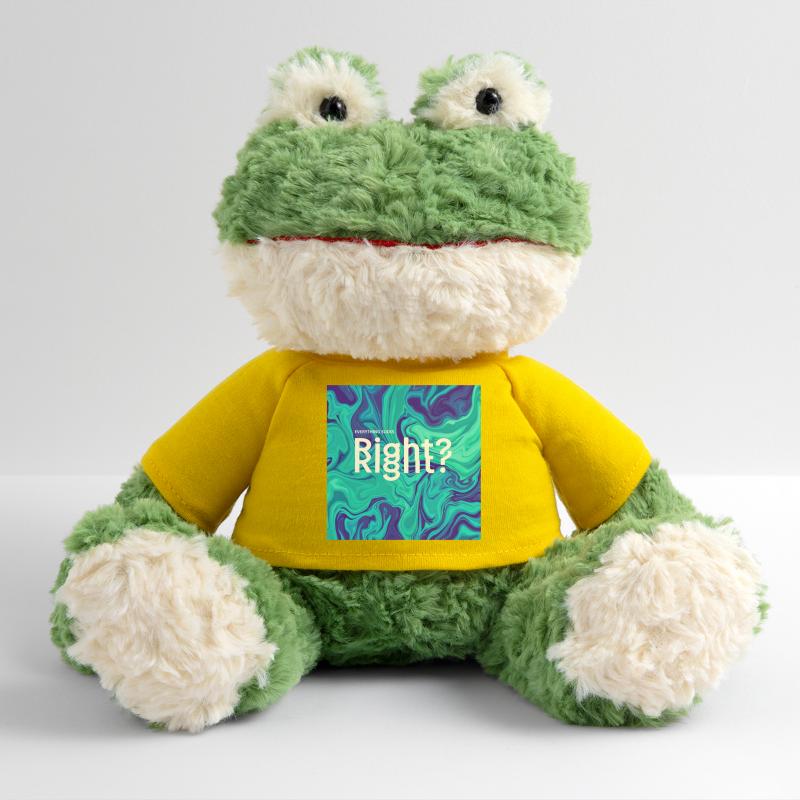 Right? Marbled Blues Typography MiniFeet® Frog Torge