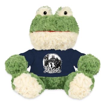 Blason gothique du Dragon de Bâle - Grenouille Torge MiniFeet® - bleu marine - Devant