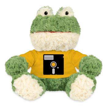 retro floppy disk - MiniFeet® Frog Torge - sun yellow - Front