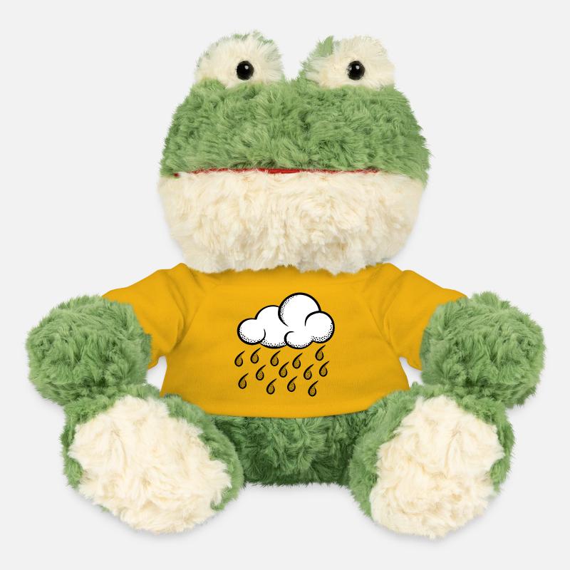 Cloud Pop Art Halftone - MiniFeet® Frosch Torge - Sonnengelb