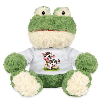 Vache avec des cloches sur le pâturage - Grenouille Torge MiniFeet® - jaune soleil - Devant