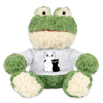 Chat Blanc & chat noir - Grenouille Torge MiniFeet® - jaune soleil - Devant