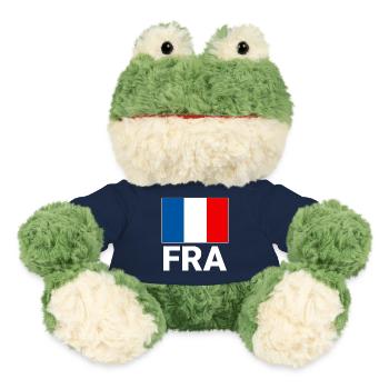 Sportliche Frankreich Flagge mit FRA Abkürzung - MiniFeet® Frosch Torge - French Navy - Vorne