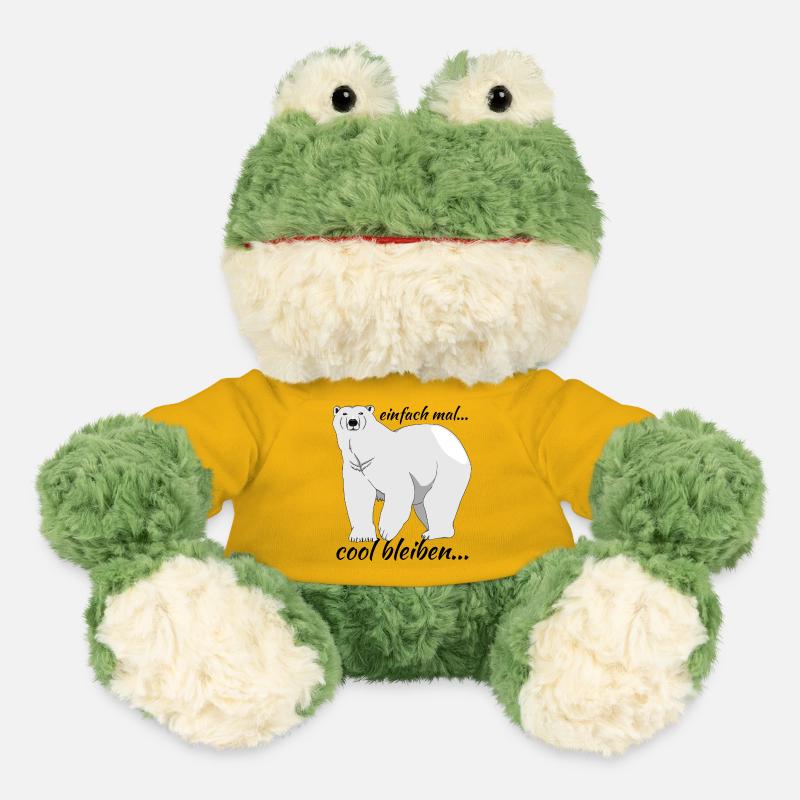 Eisbär "einfach mal cool bleiben..." - MiniFeet® Frosch Torge - Sonnengelb