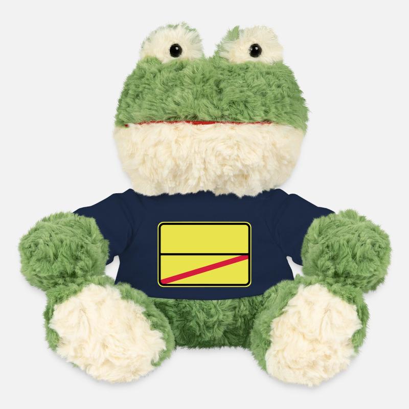 Traffic sign to be personalized with your text - MiniFeet® Frog Torge - french navy