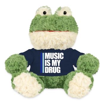 Music is my Drug Medizin Spruch Musik Droge Party - MiniFeet® Frosch Torge - French Navy - Vorne
