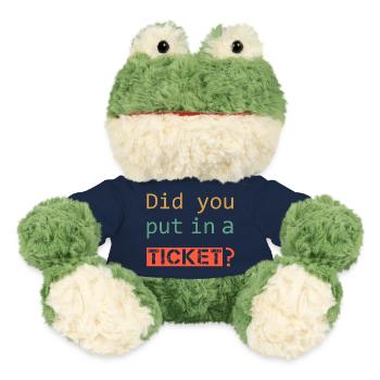 DID YOU PUT IN A TICKET – IT Admin PC Humor Witze - MiniFeet® Frosch Torge - French Navy - Vorne