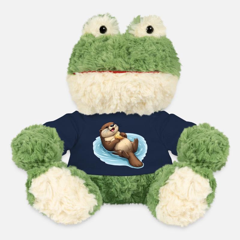 Relaxed beaver with shell - MiniFeet® Frog Torge - french navy