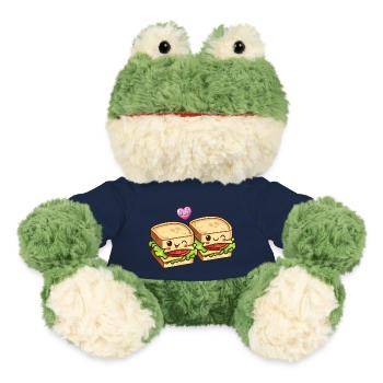 Sandwich Paar Liebe Herz Valentinstag - MiniFeet® Frosch Torge - French Navy - Vorne